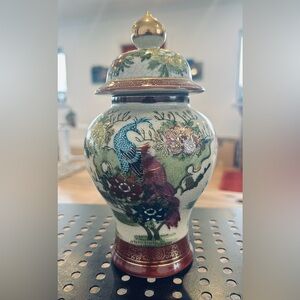 Vintage Japanese Satsuma Porcelain Ginger Jar